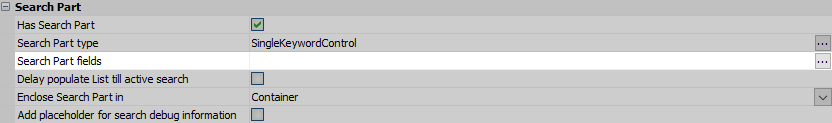 The "Search Part fields" property.